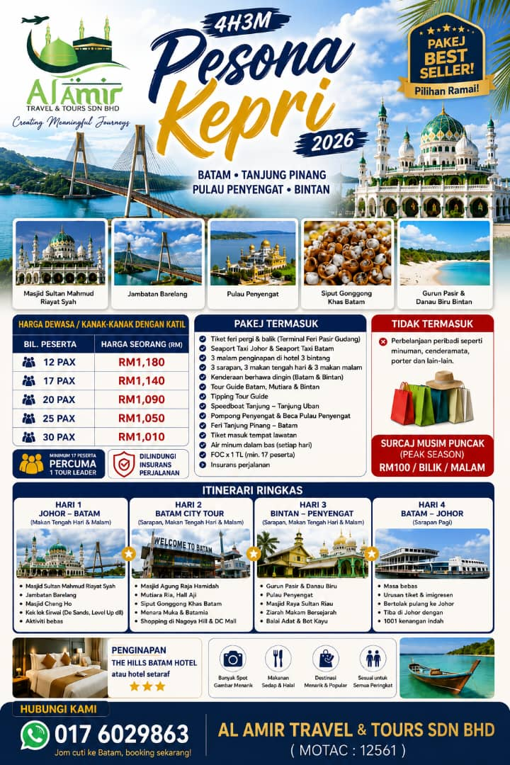 Poster Pakej Pesona Kepri 2026
